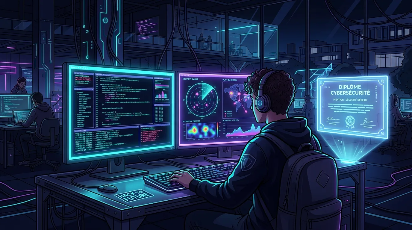 Étudiant BTS SIO en spécialisation cybersécurité